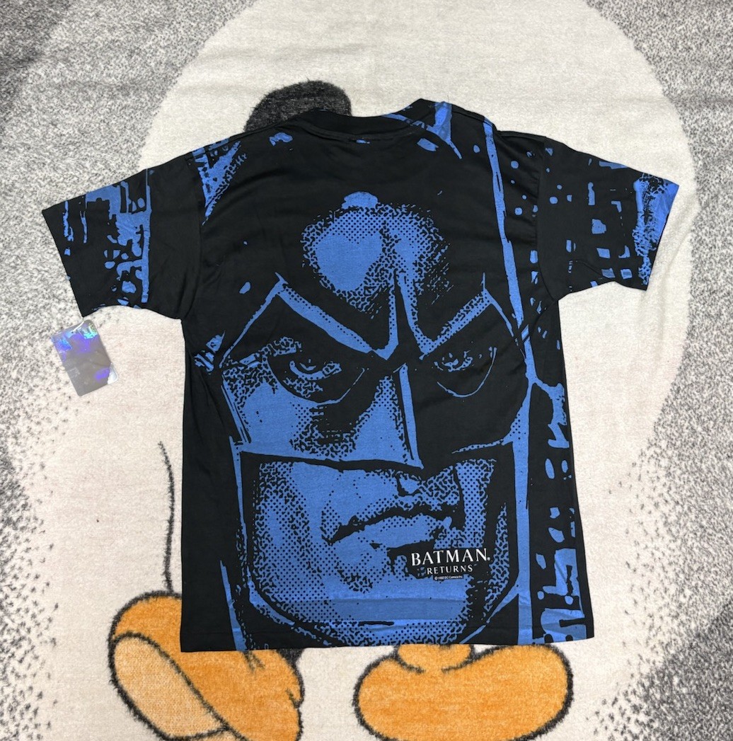 INSANELY RARE VINTAGE 1992 Batman Returns AOP Movie Promo T-Shirt XL/DEAD-STOCK gallery