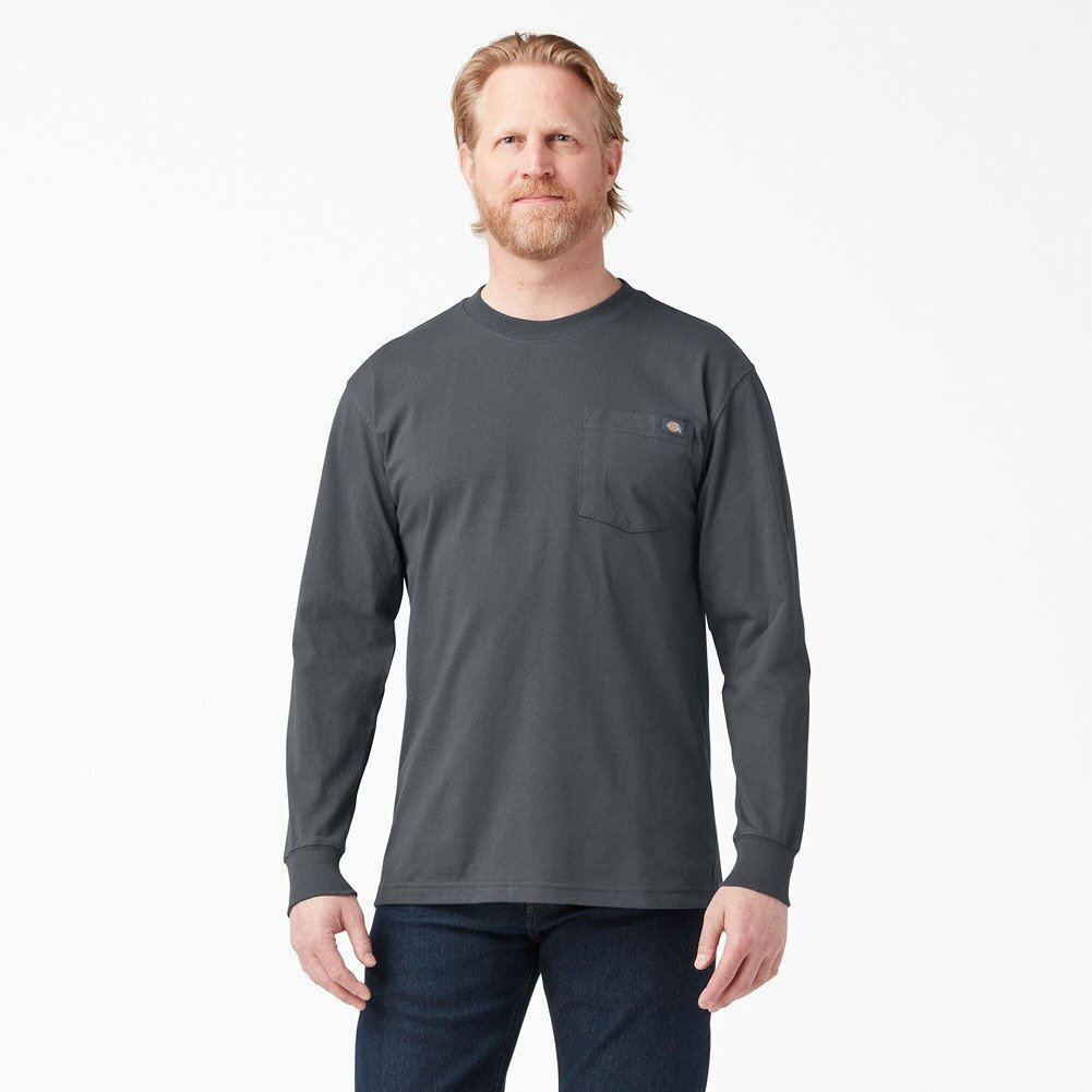 Dickies Men's T-Shirt Heavyweight Pocket Long Sleeve Relaxed Fit T-Shirt gallery