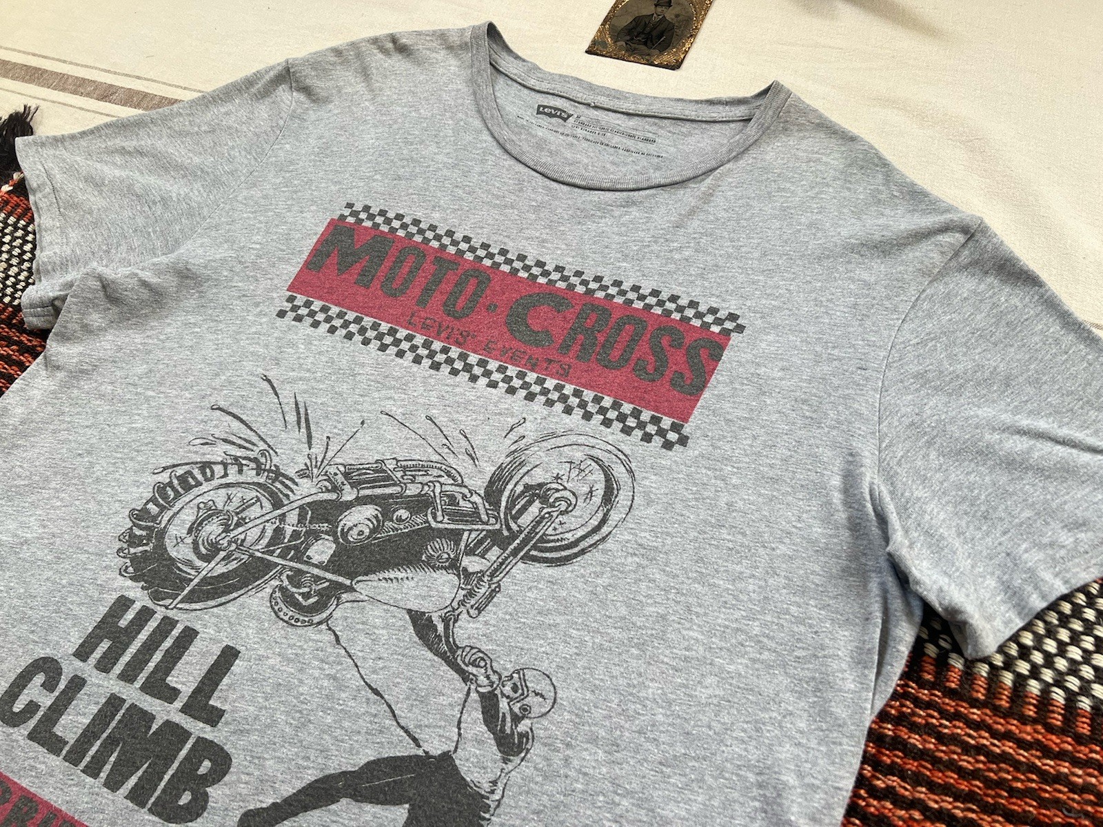 Levi's Biker T-Shirt M Vintage Clothing 2016 Moto Cross MC Club 50s Motorcycle gallery