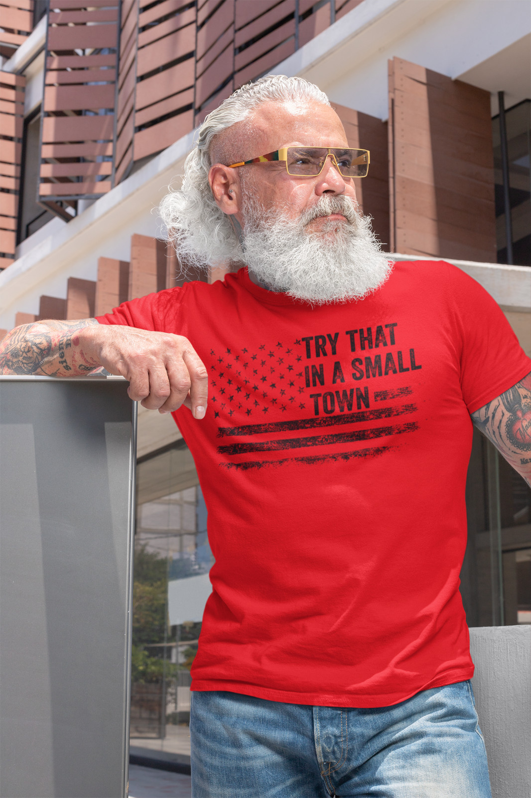 Try That In A Small Town Country Music Political T shirts Patriotic Shirts gallery