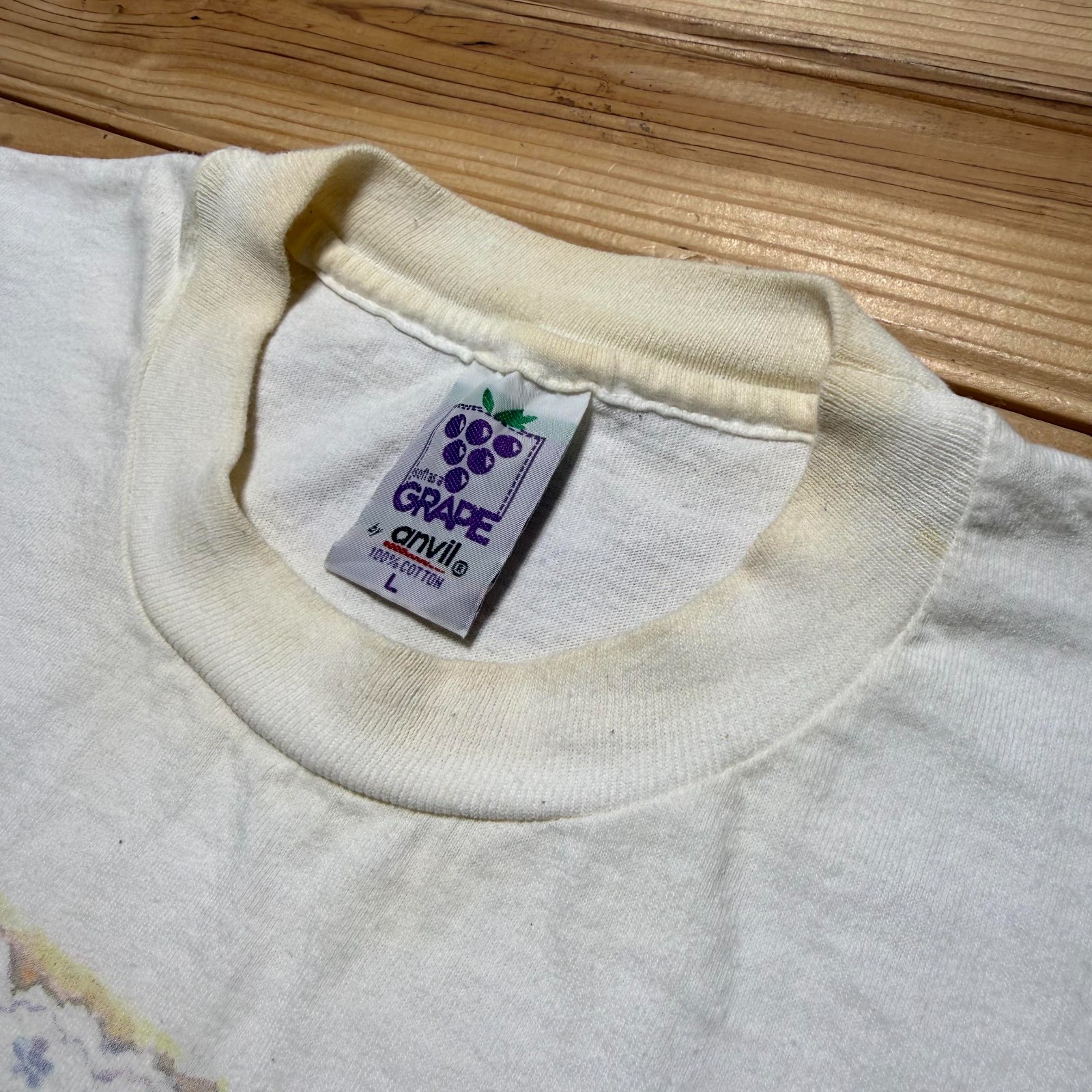 Vintage 1996 Rockport Mass. Morning Glory Flower Lace Graphic T-Shirt - Large gallery