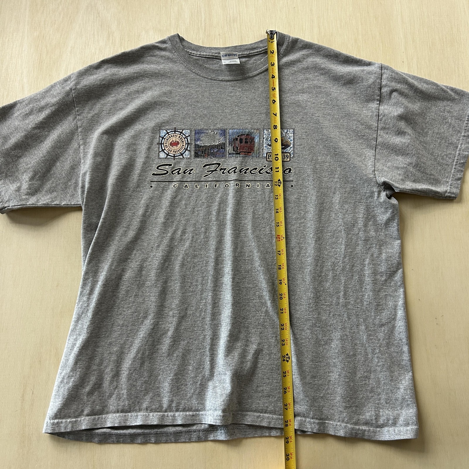 Gildan San Francisco California Shirt Mens XL Gray Pier 39 Graphic Tee T-Shirt gallery