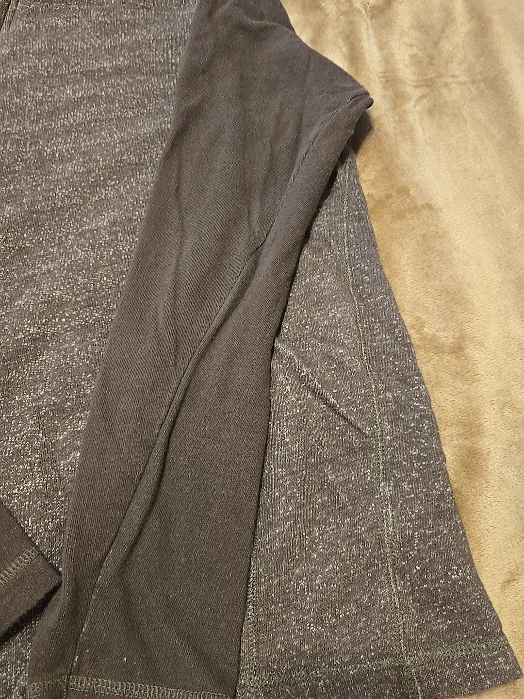 Washed Stoned & Beaten Quarter Zip Men’s Large Brown Vintage 1946 Pre-owned gallery