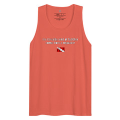 my favorite kind of bubbles tank, scuba diver tank top, diving tank top