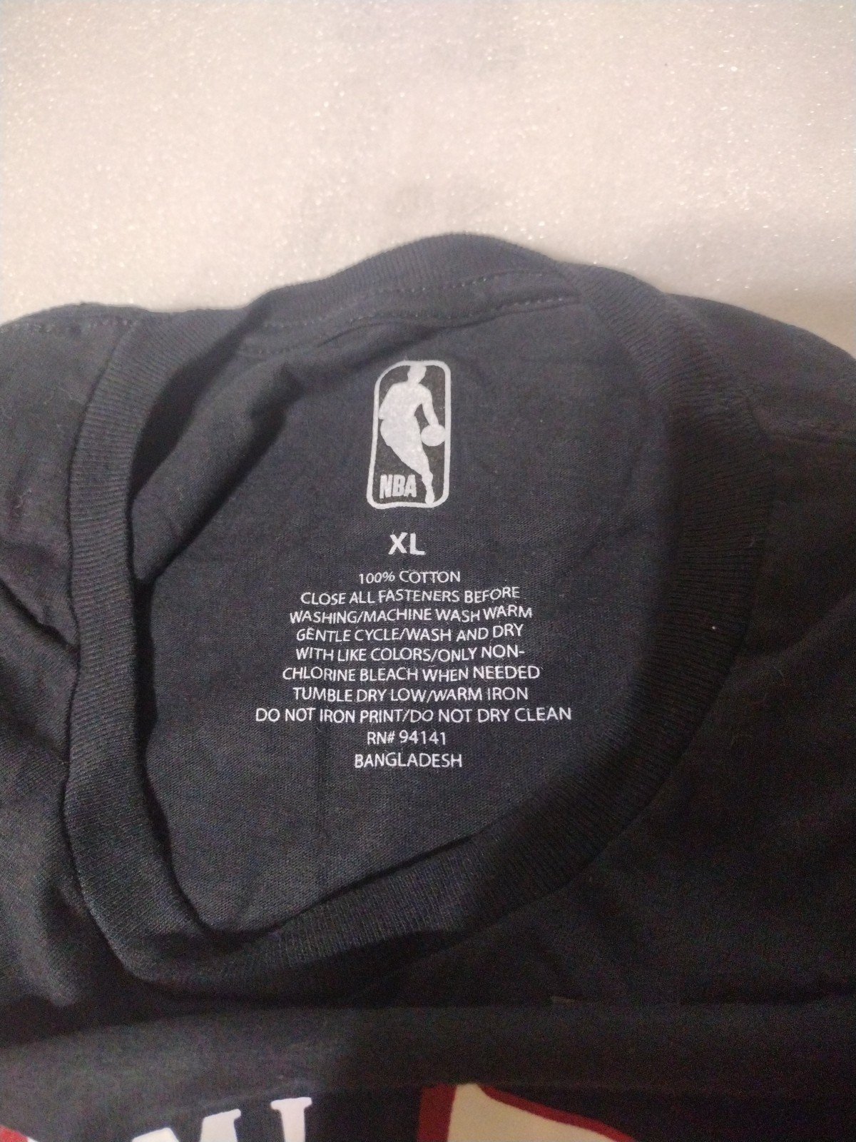MBA Miami Heat Basketball T-shirt Men X-LG Black Short Sleeve New W/out Tag #72 gallery