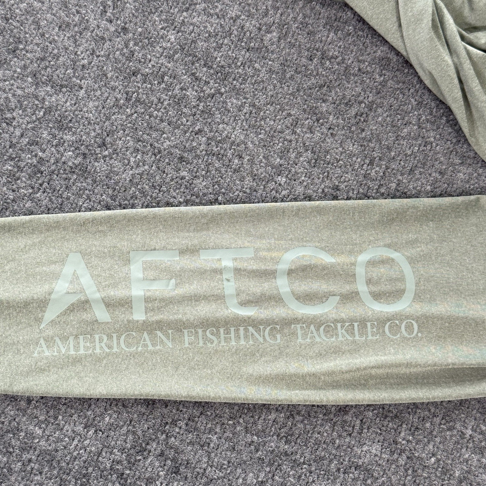 AFTCO Shirt Mens XL Green Performance Fishing Long Sleeve Lightweight Stretch gallery