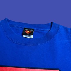 2001 Superman T Shirt XL Blue DC Comics Superhero Graphic Vtg Y2K Warner Bros