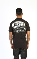 LUCKY 13 AMERICAN ORIGINAL ROCKABILLY PUNK BIKER GOTH TATTOO T SHIRT S-4XL