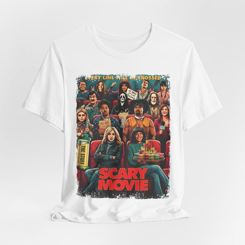 Scary Movie T-shirt: Vintage Horror Movie Unisex Graphic Tee gallery