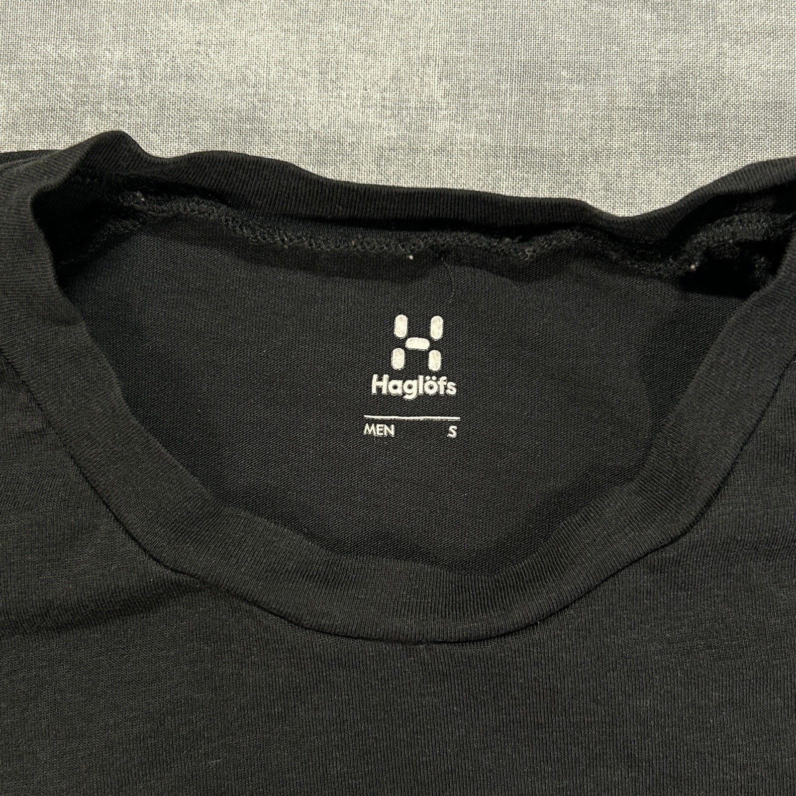 Haglofs black minimalist outdoors hiking lifestyle tshirt mens Small gallery