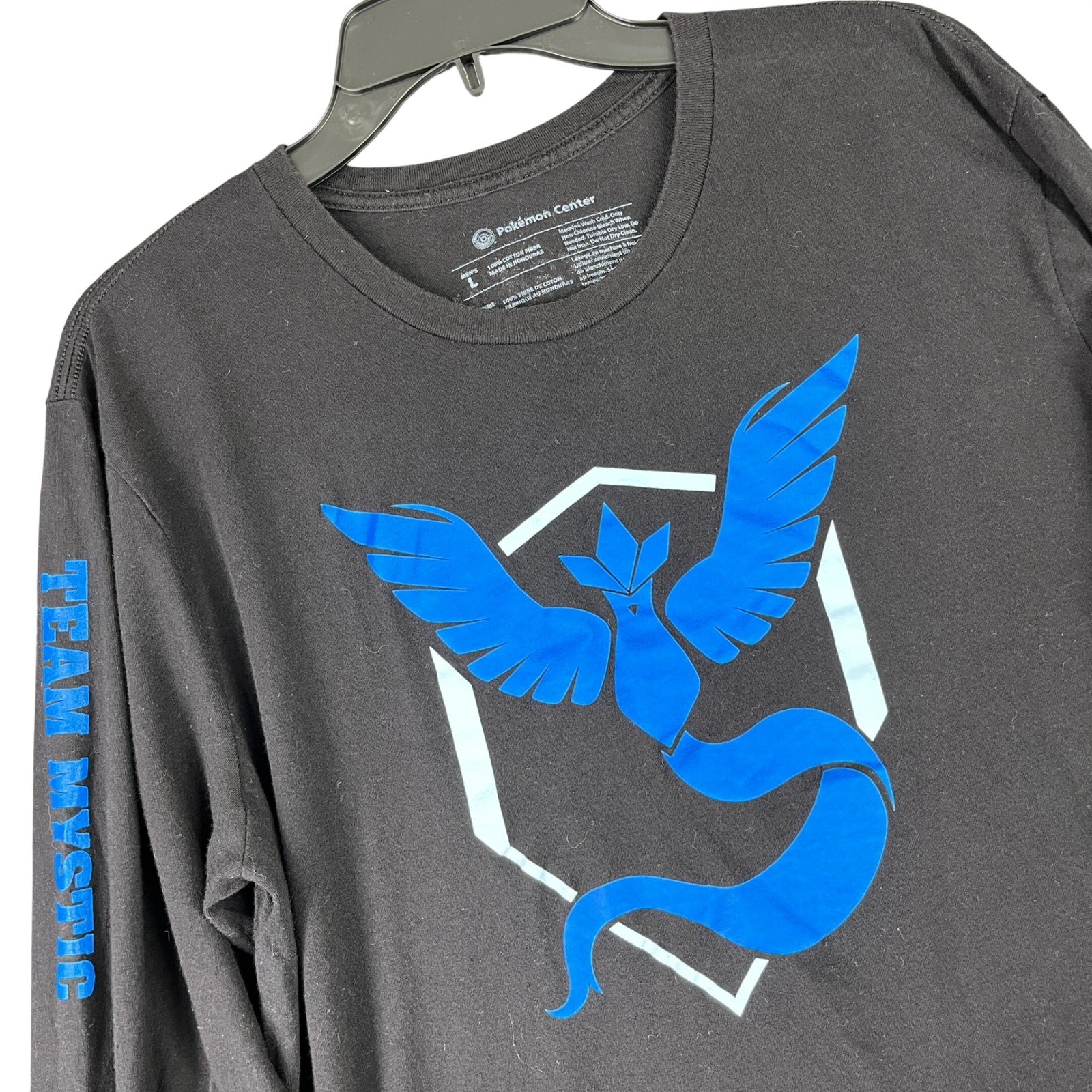 Pokemon Center Pokemon GO Team Mystic Long Sleeve Shirt Articuno Graphic L Mens gallery
