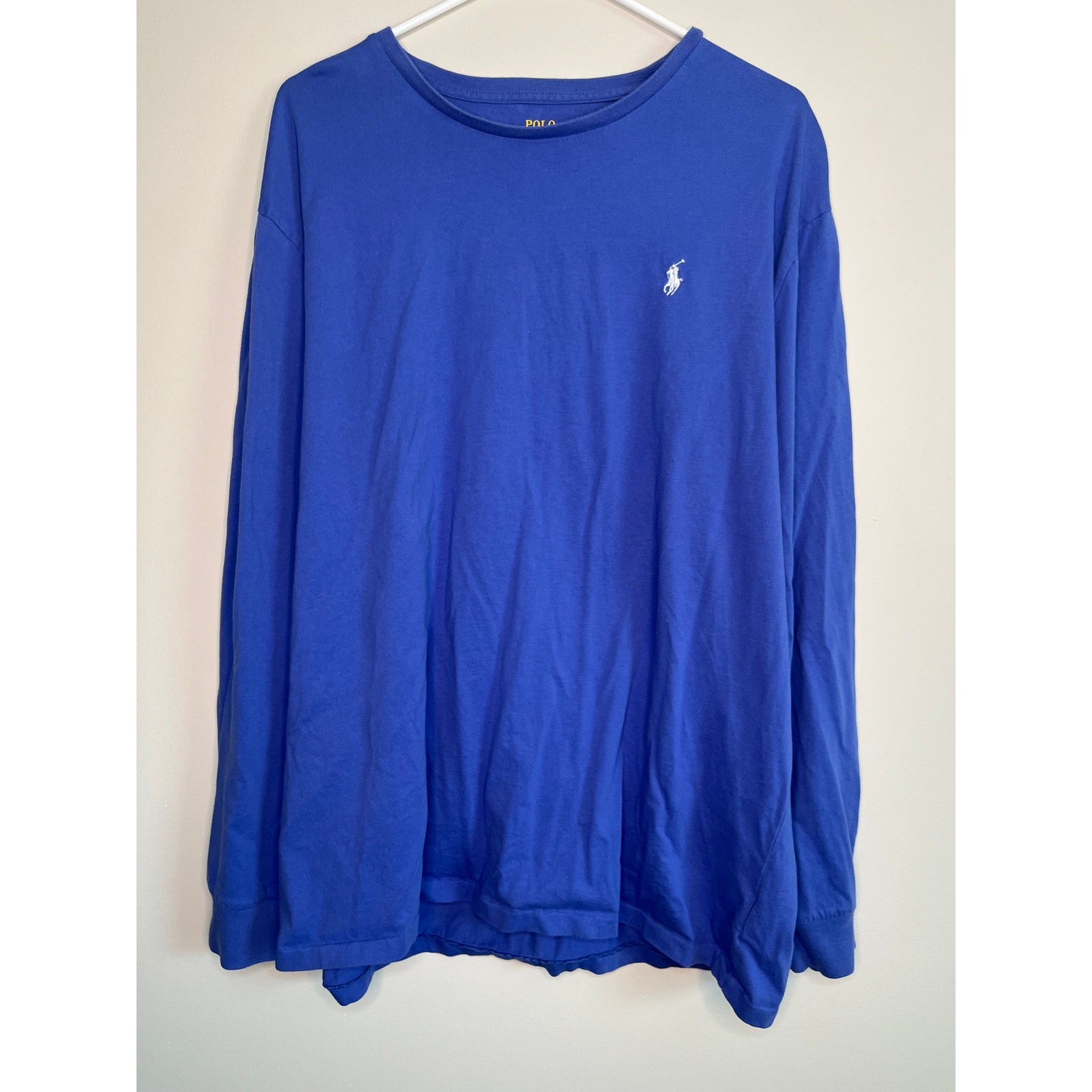 Polo Ralph Lauren Periwinkle Blue Soft Old Money Prep Long Sleeve Shirt XXL gallery