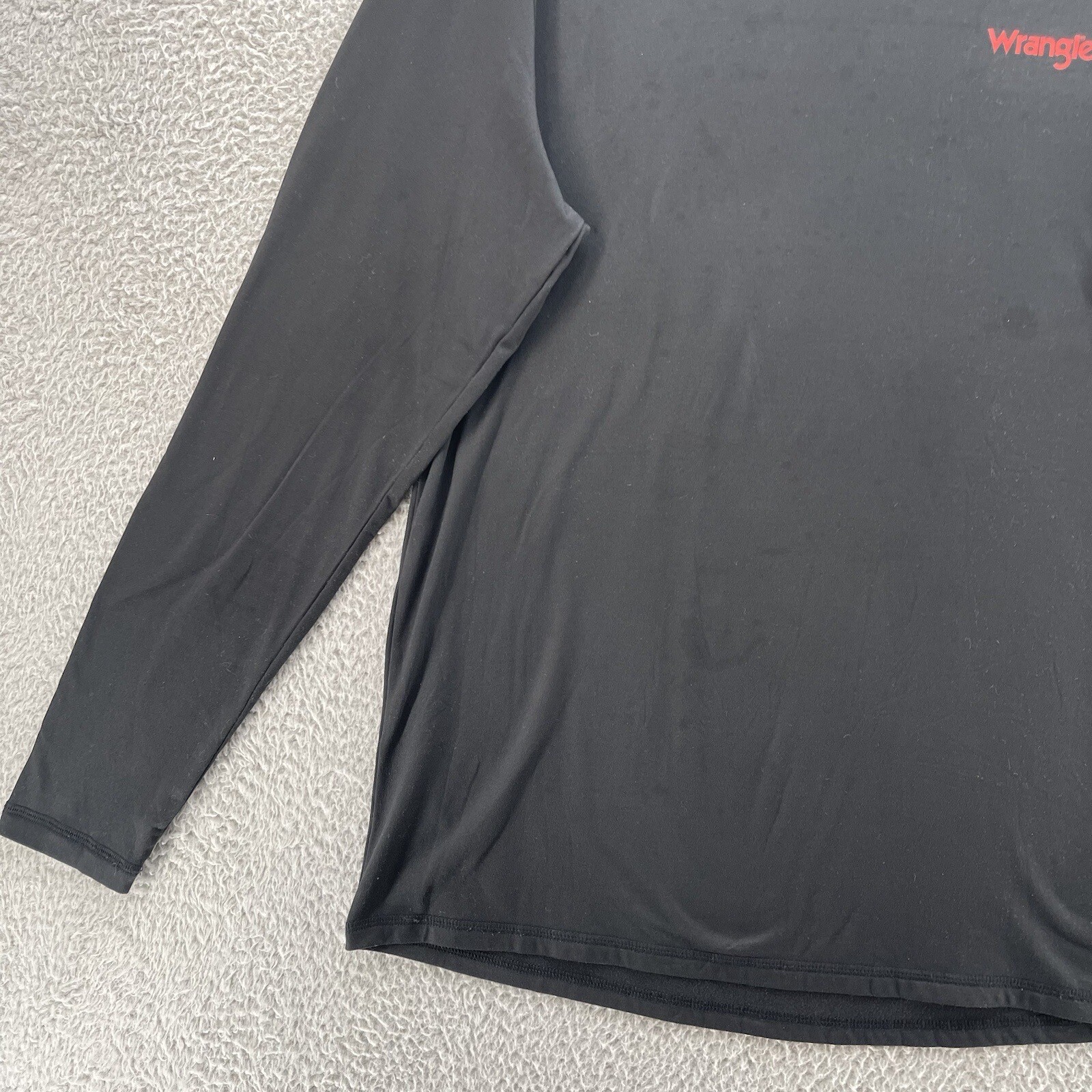 Wrangler Base Layer Top Men Medium M Black Soft Comfort Casual Workwear Logo Tee gallery