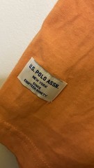 U.S. Polo Assn. Men’s Orange Solid Logo Button Henley Knit Tee XXL