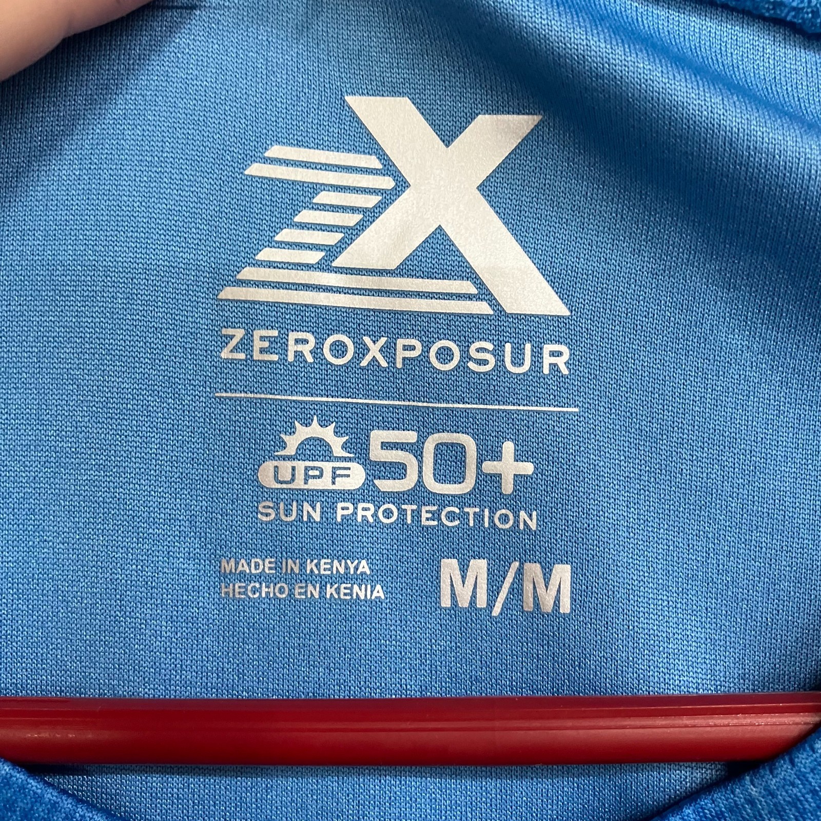 ZeroXposur Sun Protection T-Shirt Men's Medium Blue Short Sleeve UPF 50+ Stretch gallery
