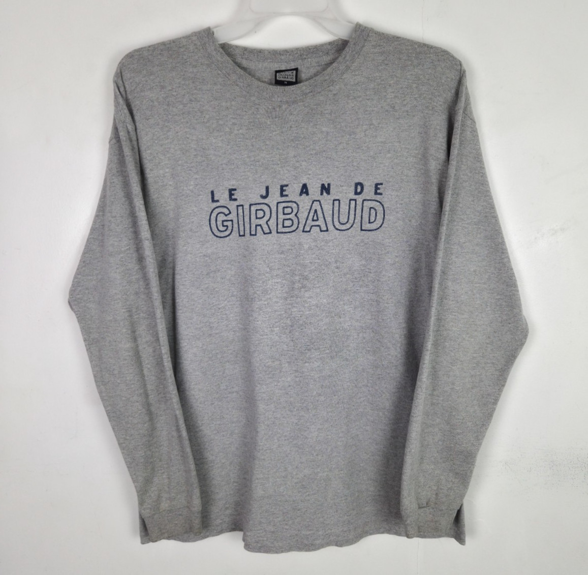 Vtg Marithe Francois Girbaud T-Shirt Men Medium Gray Long Sleeve Crew Neck