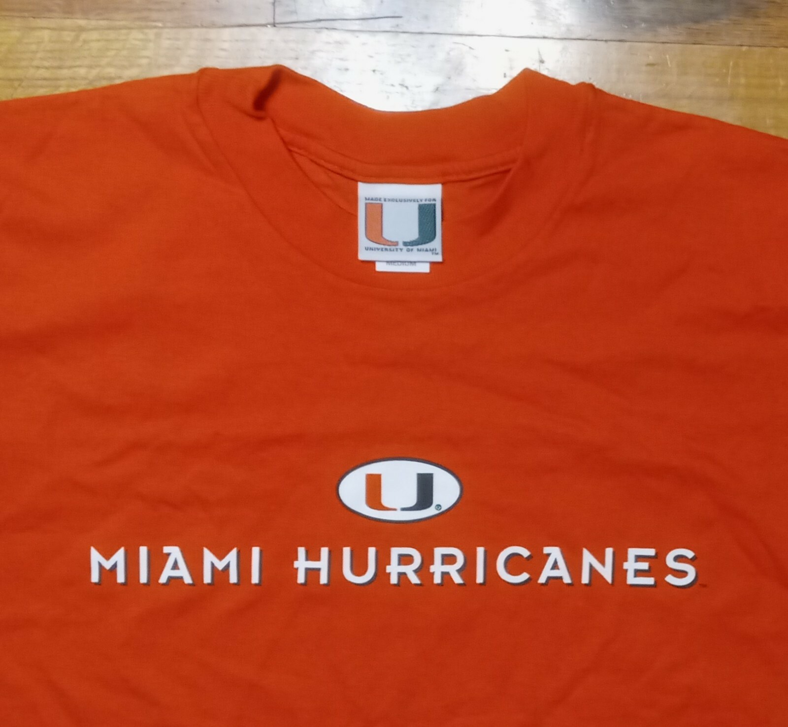 Vintage Miami Hurricanes Football t shirt NEW deadstock official Merchandise
