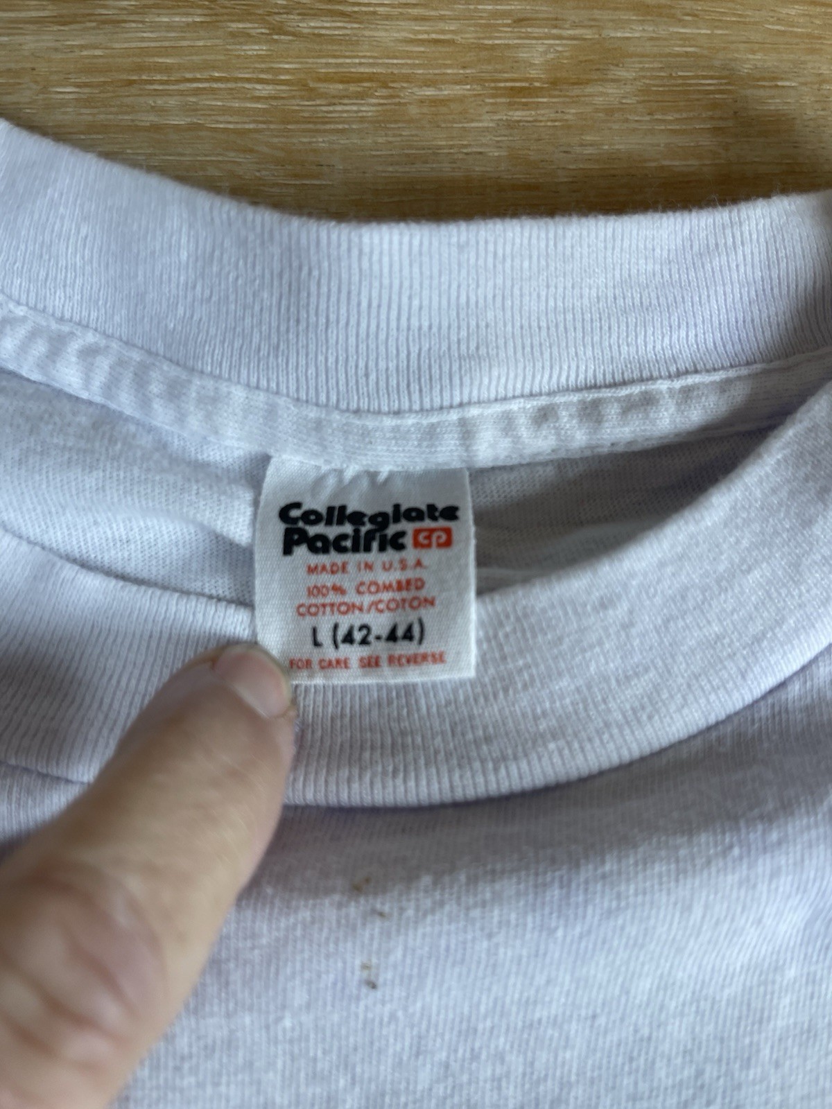 Vintage Single Stitch USPTA Tennis T Shirt As Is Lrg gallery