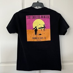 The Endless Summer Mammoth Lakes CA Shirt Adult Large Black Beach Outdoor Mens