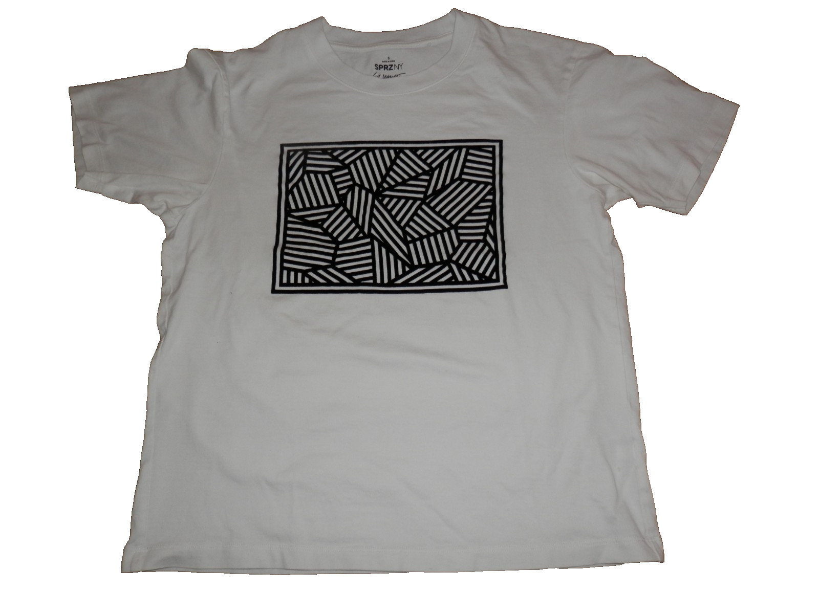 Uniqlo SPRZ NY Sol Lewitt MoMA Special Ed Mens Small Shirt w/ Raised Velour gallery