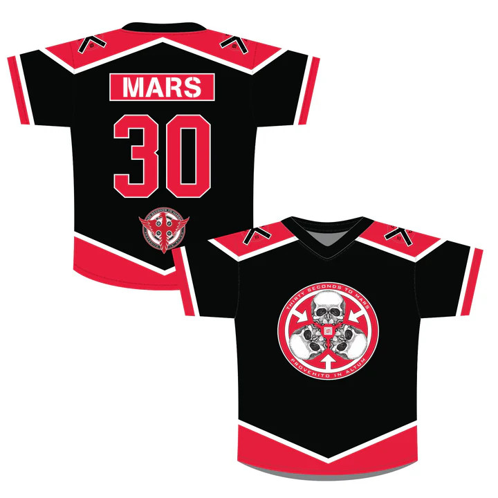 Summer Tour MARS V-Neck Jersey Tee Thirty Seconds to Mars WD28 gallery
