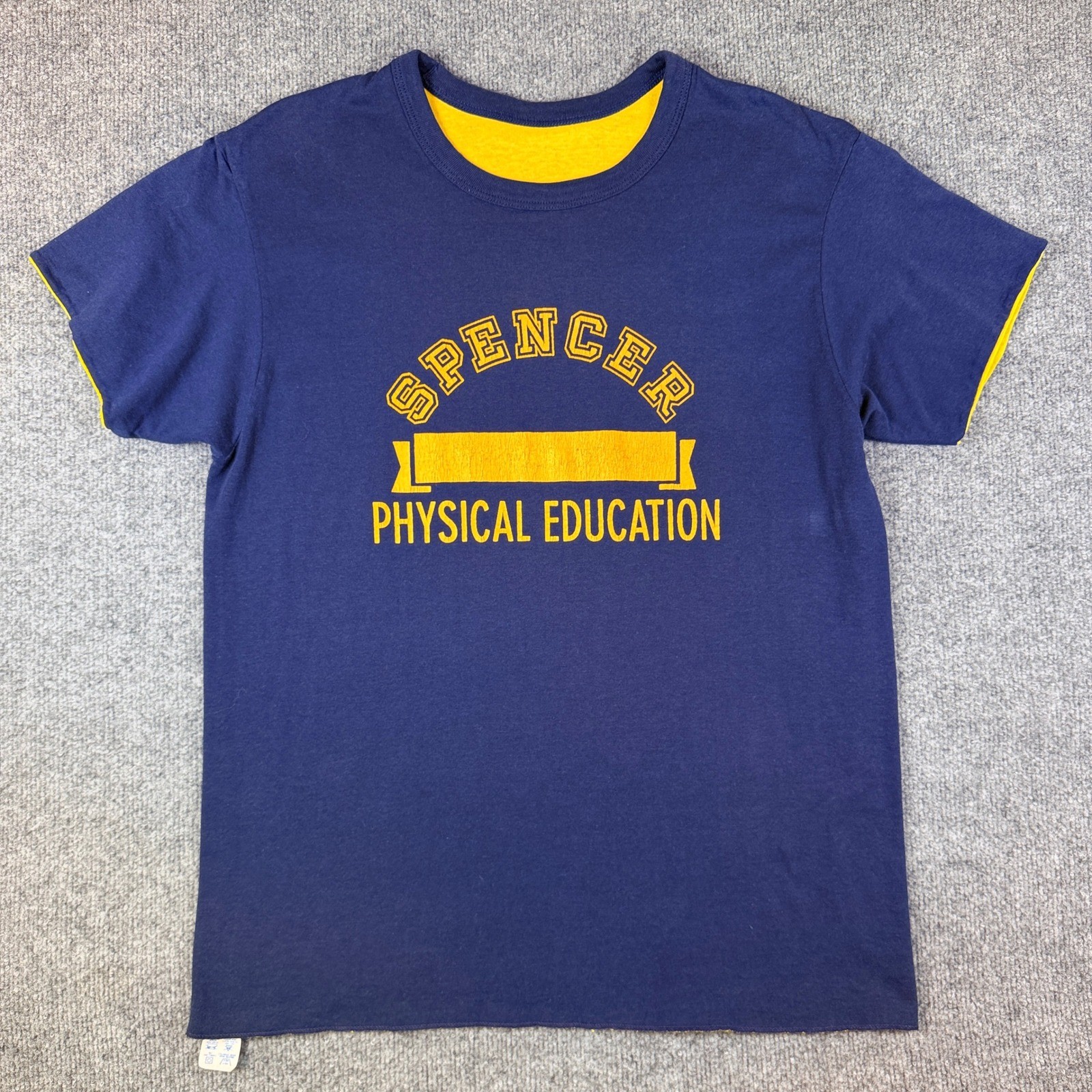 Vintage Champion Double Face T Shirt Mens L Reversible Phys Ed Made in USA 80s gallery