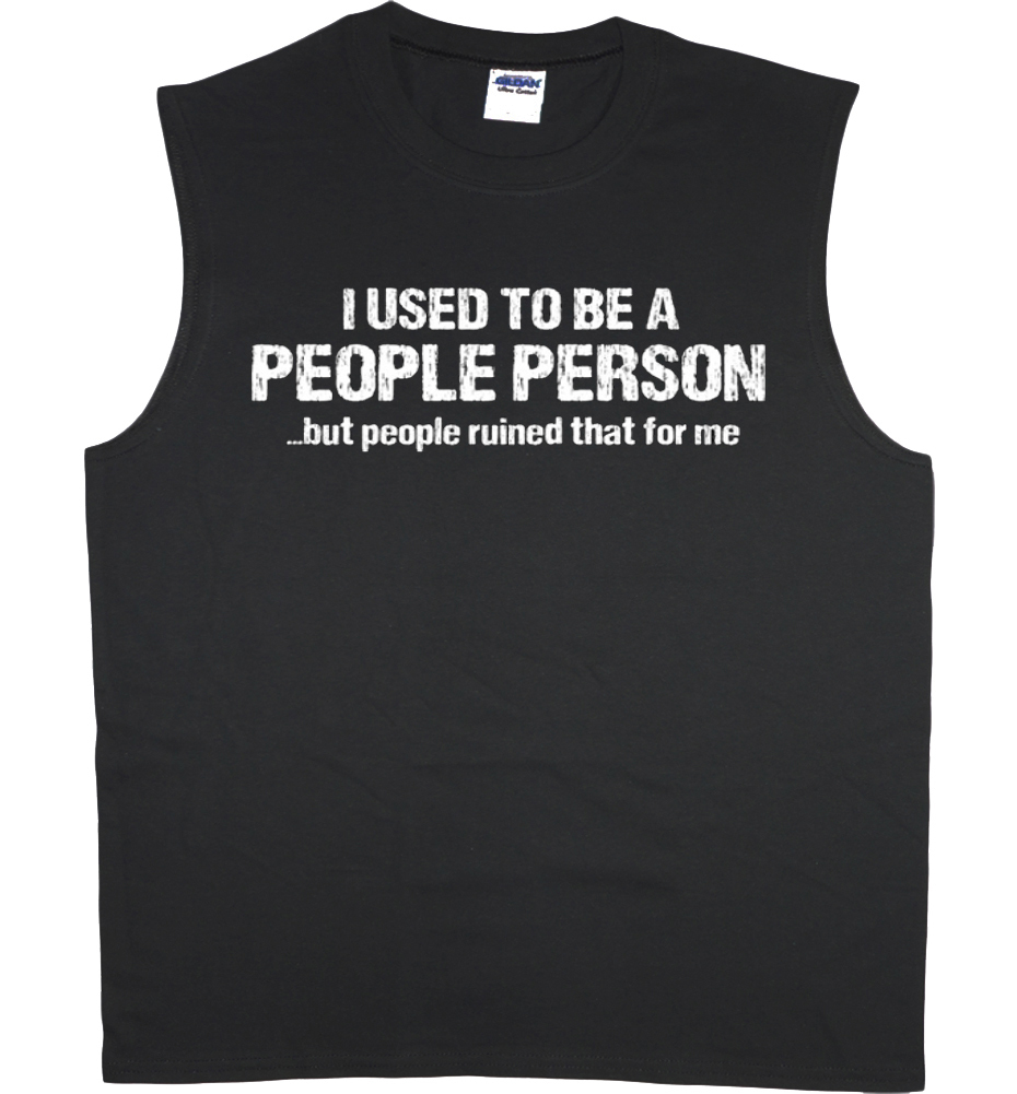 Men’s sleeveless shirt funny saying decal tshirt tank top muscle tee shirt