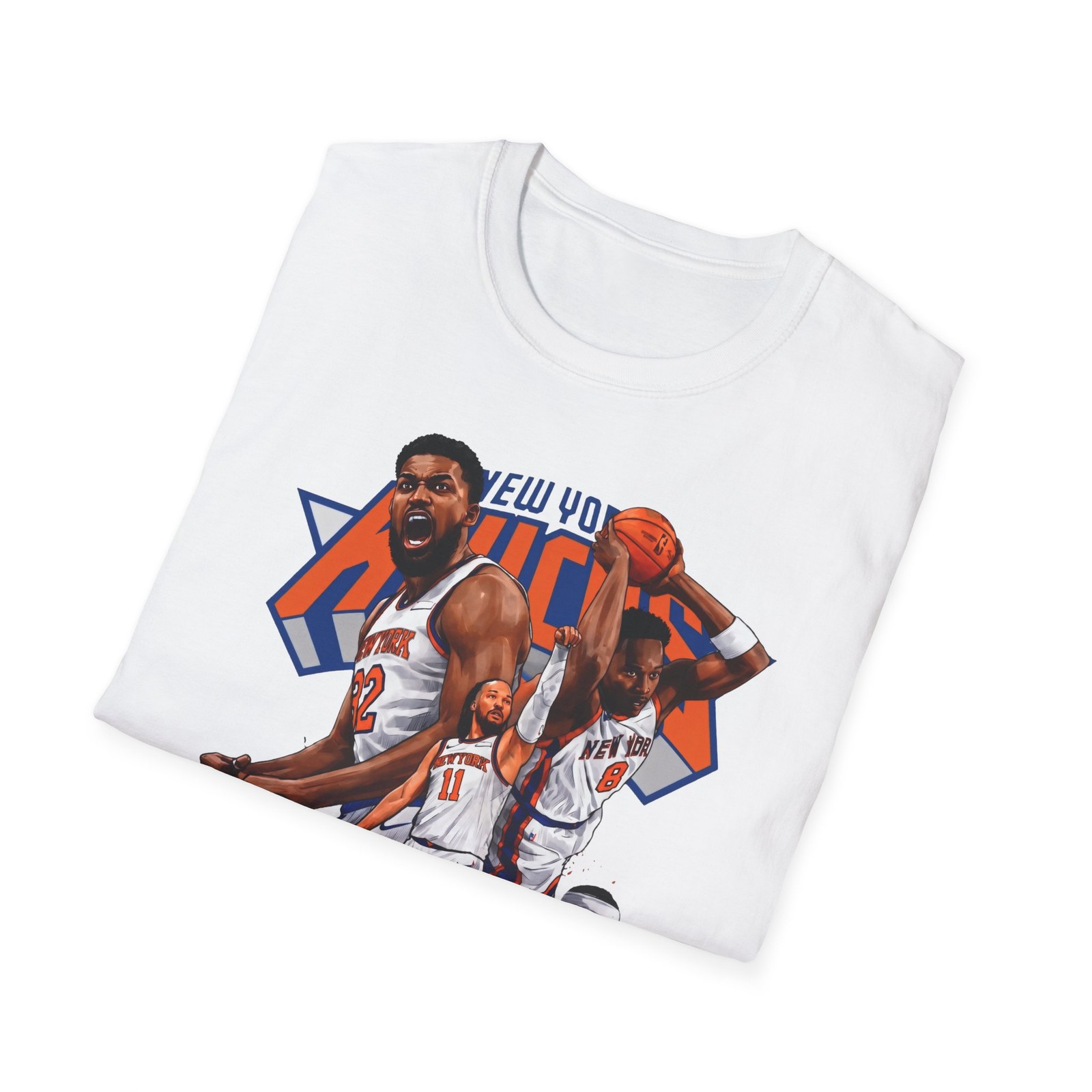 Jalen Brunson Josh Hart Towns New York Graphic T Shirt Vintage Style Fan Tee gallery