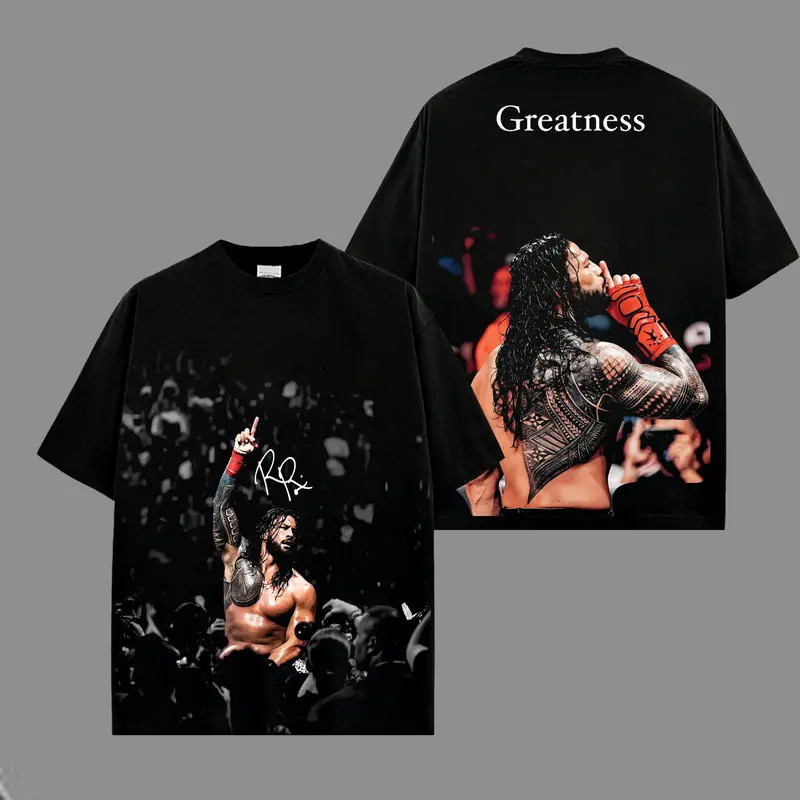 Vintage Roman Reigns WWE Legend Heavy Cotton T-Shirt