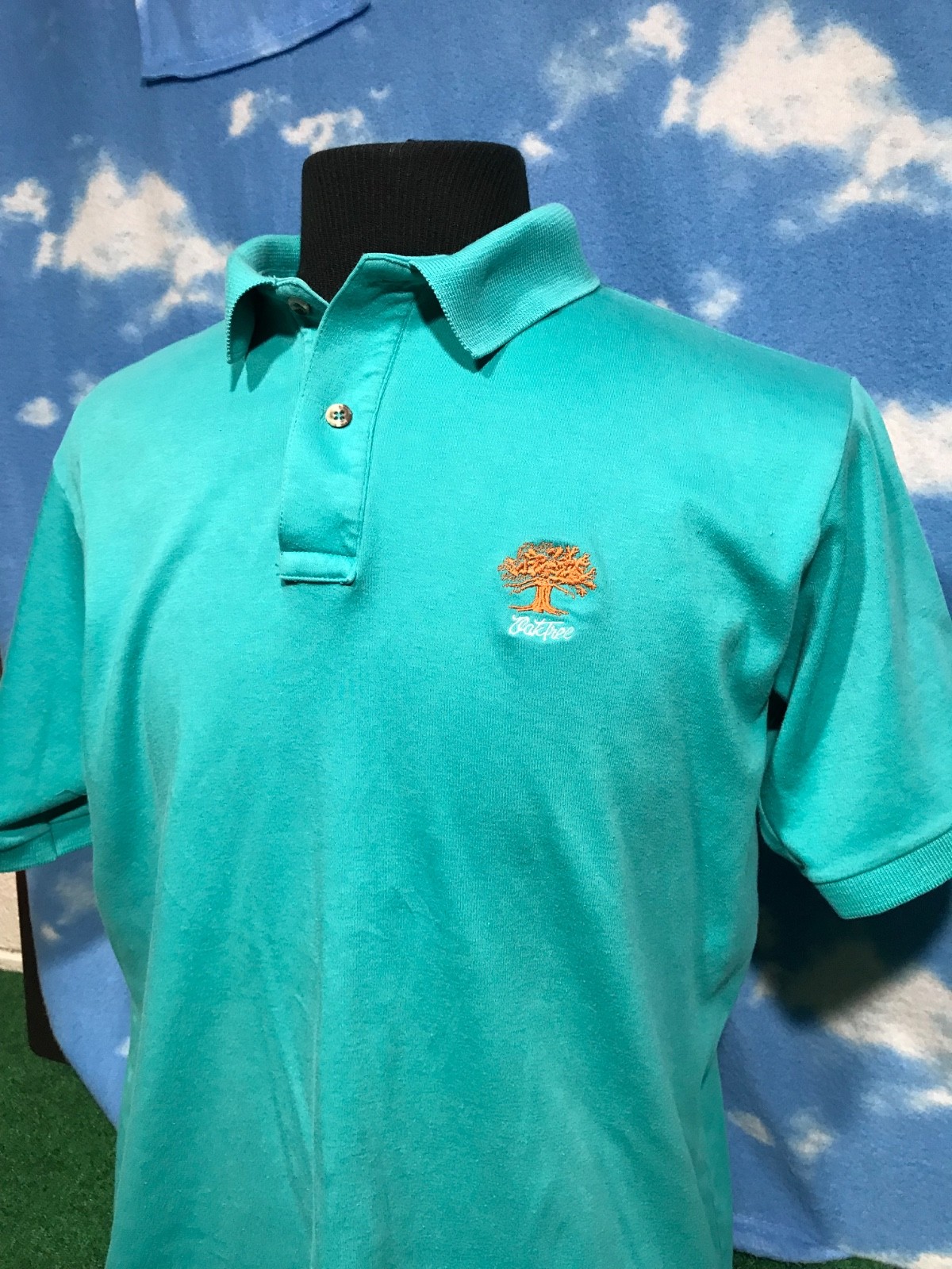 Titleist Golf Polo shirt Oak Tree Large L Buttons OakTree see description c10 gallery