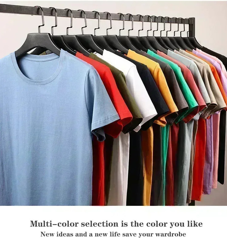 Oversized Men’s Cotton Y2K T-Shirt Lightweight Breathable High Street Casual Tee gallery