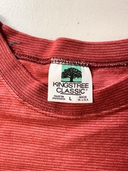 Vintage Kingstree Classic Striped Horses & Native American West 1992 Print Sz L