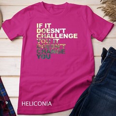 Challenge Yourself Motivational Quote Exercise Fitness Gym Unisex T-shirt