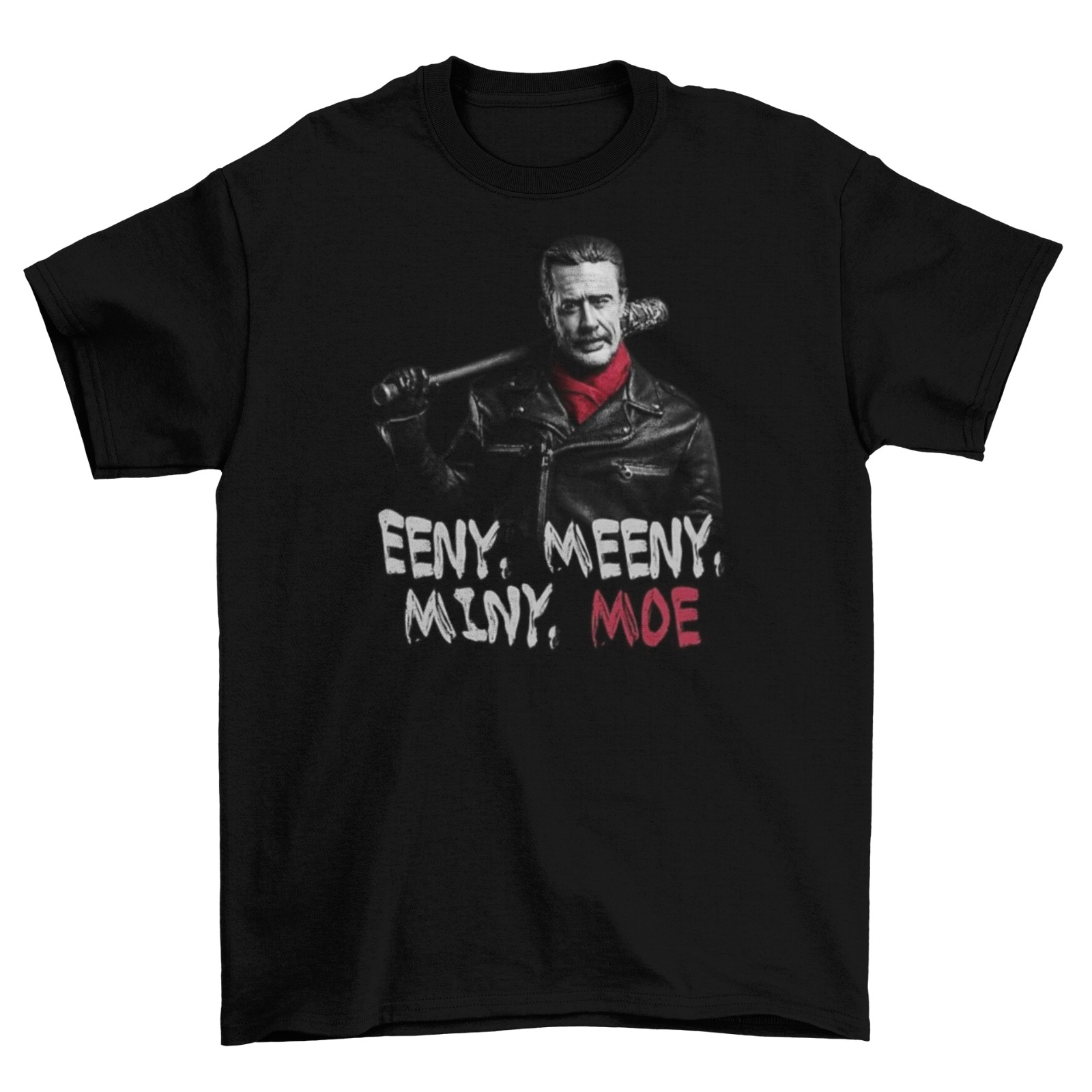 Negan The Walking Dead T-Shirt Unisex Cotton HBO Eeny Meeny Miny Moe Sizes New gallery