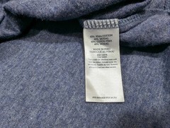 Faherty Men’s Navy Heather Blue Cloud Cotton Long Sleeve Henley Shirt Tee 2XL
