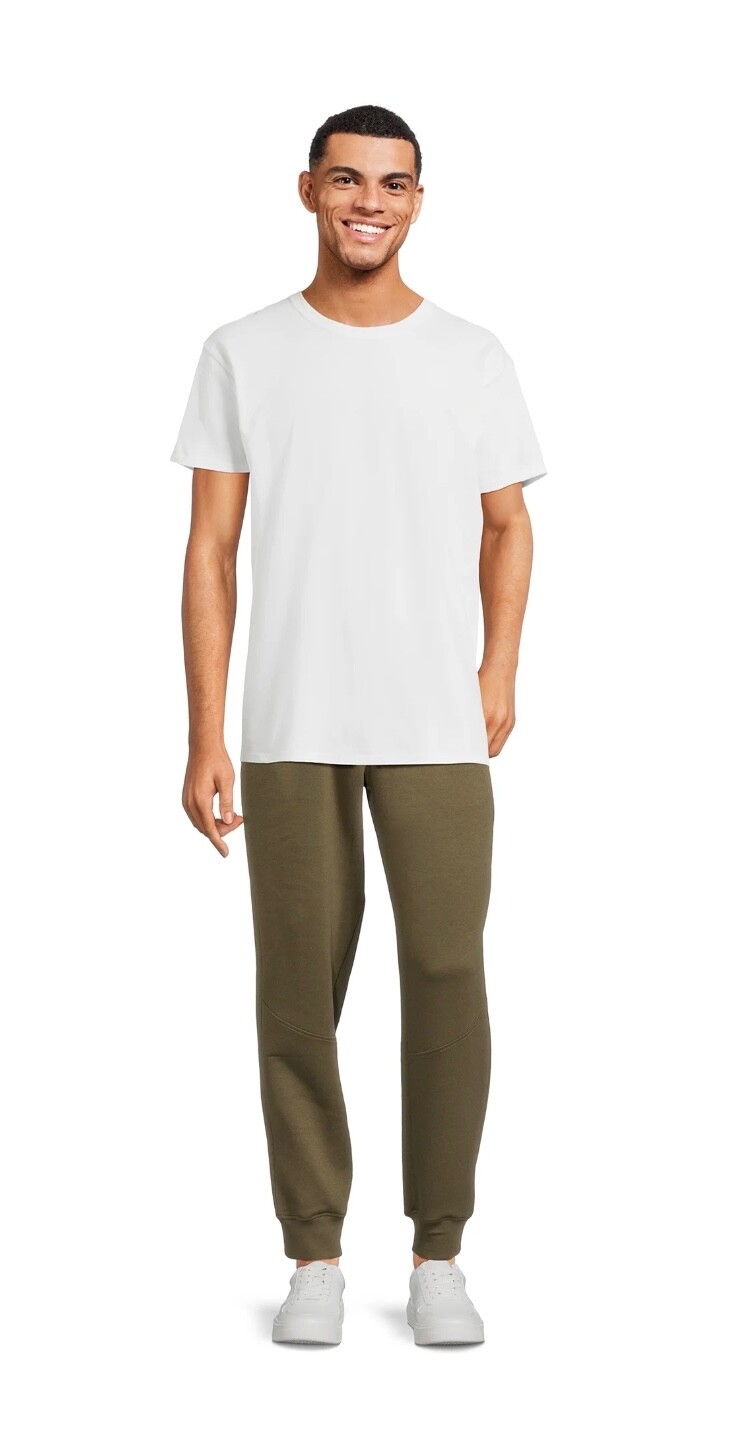 Athletic Works Men's 100% Cotton White T Shirt Loose Fit -Choose Size -NWT gallery