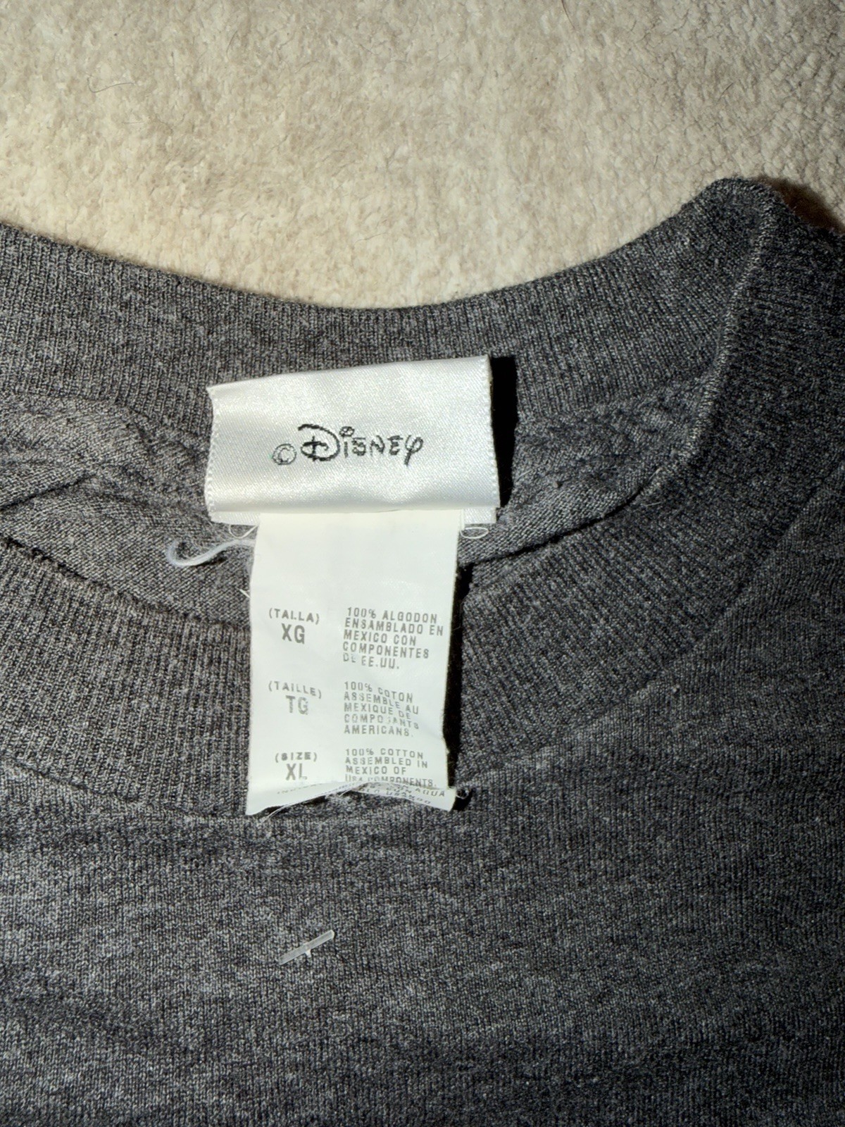 Walt Disney World 75 Years with Mickey T Shirt XL Dark Gray - Y2K 2000’s Vintage gallery