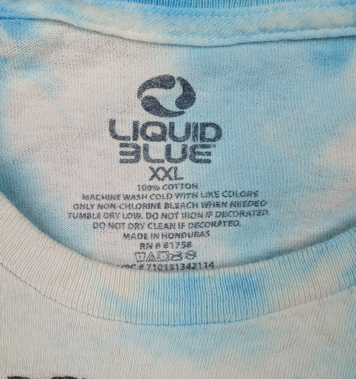 Liquid Blue Alice In Wonderland Shirt Men XXL Tie Dye Blue Retro Cartoon Graphic gallery