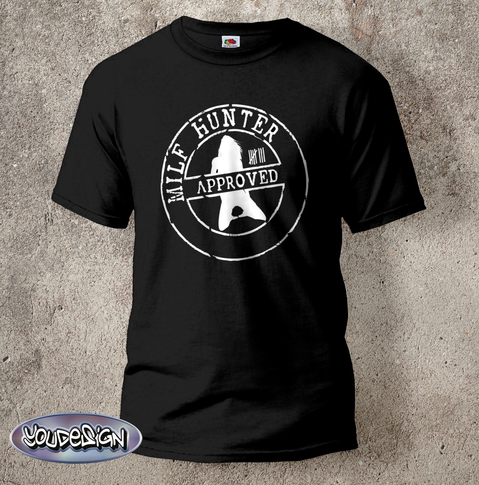 Milfhunter Funshirt T-Shirt Black Fun Gift Mallorca 100% Cotton S-5XL