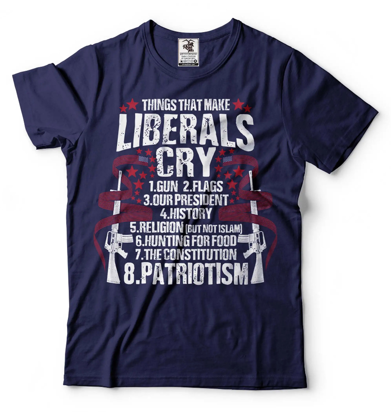 Things That Make Liberals Cry Shirt Anti Liberal Shirt Pro Gun Patriotic Tee gallery