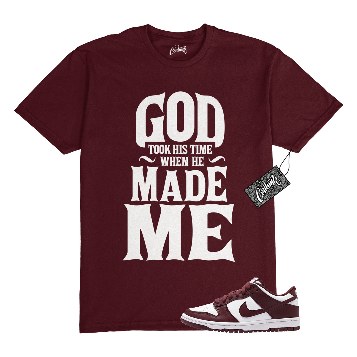 Dunk Team Red White Low Maroon Burgundy T Shirt Match GTHT gallery
