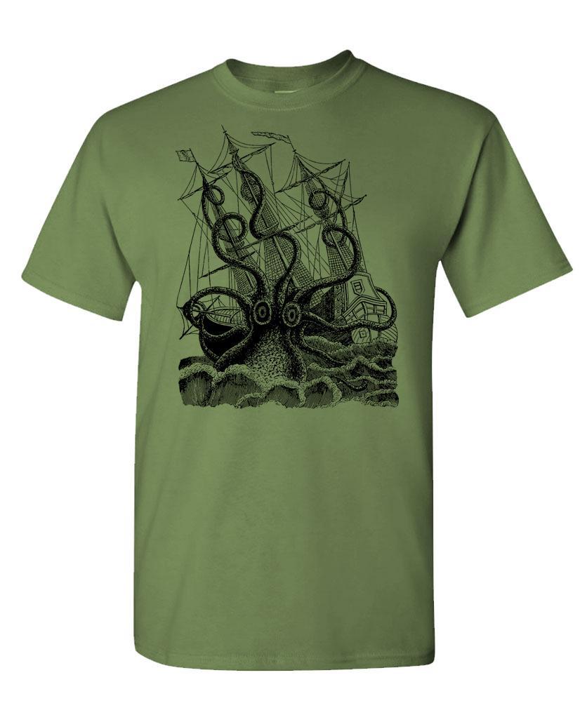 SEA MONSTER KRAKEN - Unisex Cotton T-Shirt Tee Shirt gallery