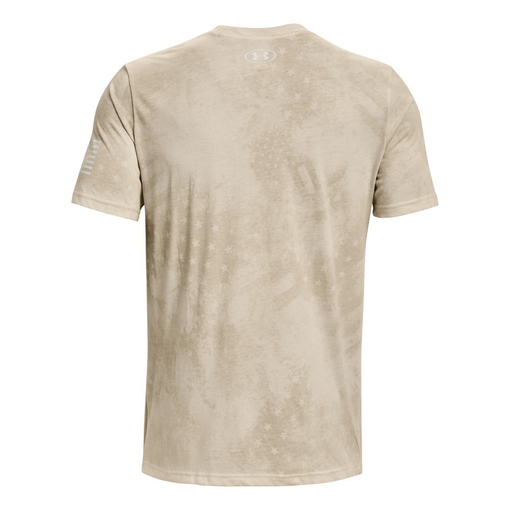 Under Armour 1373893 Men's UA Freedom Amp T-Shirt, Khaki Base, 2X-Large gallery