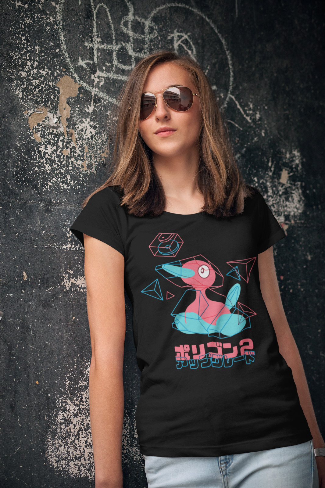 Porygon 2 Japan T-Shirt Unisex Mens Adult Cotton TV 3D Gameboy New gallery