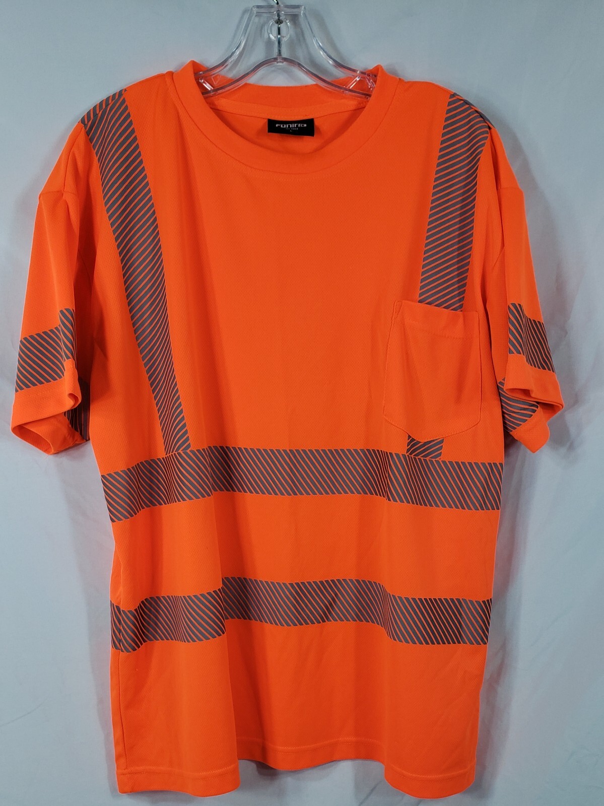 HI VIS Short Sleeve T-Shirt Size Large ANSI/ISEA Class 2 Hi-Reflective Pre-owned gallery