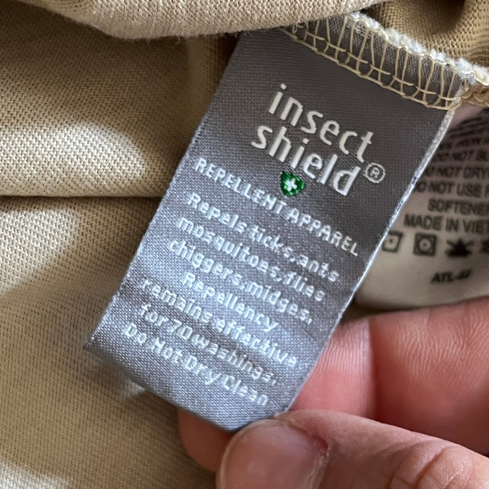 Insect Shield Men's UPF 30+ Dri-Balance Long Sleeve Pocket T-Shirt XXL Beige gallery