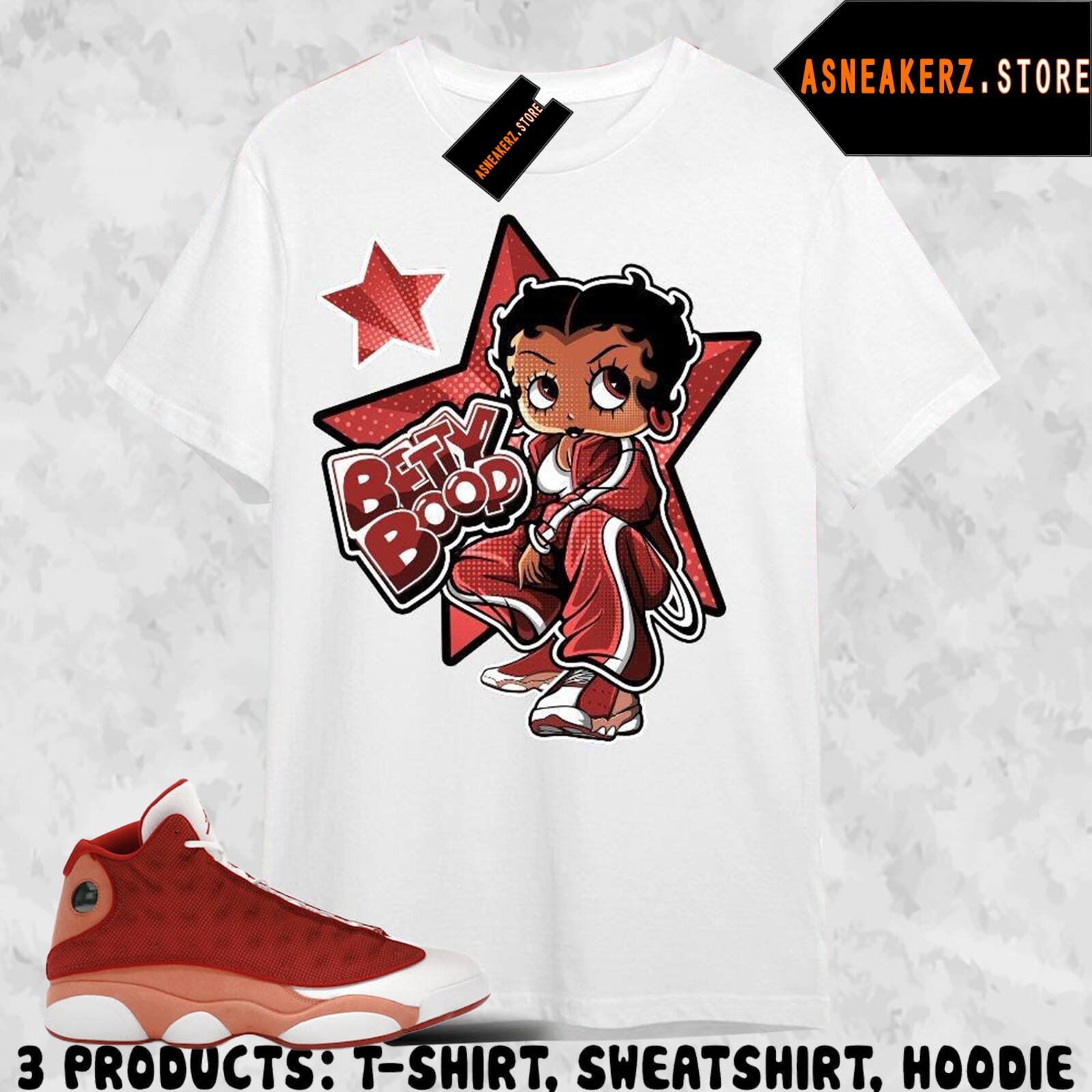 Shirt To Match Jordan 13 Dune Red Sneaker Matching Tee Sneakerhead Betty gallery