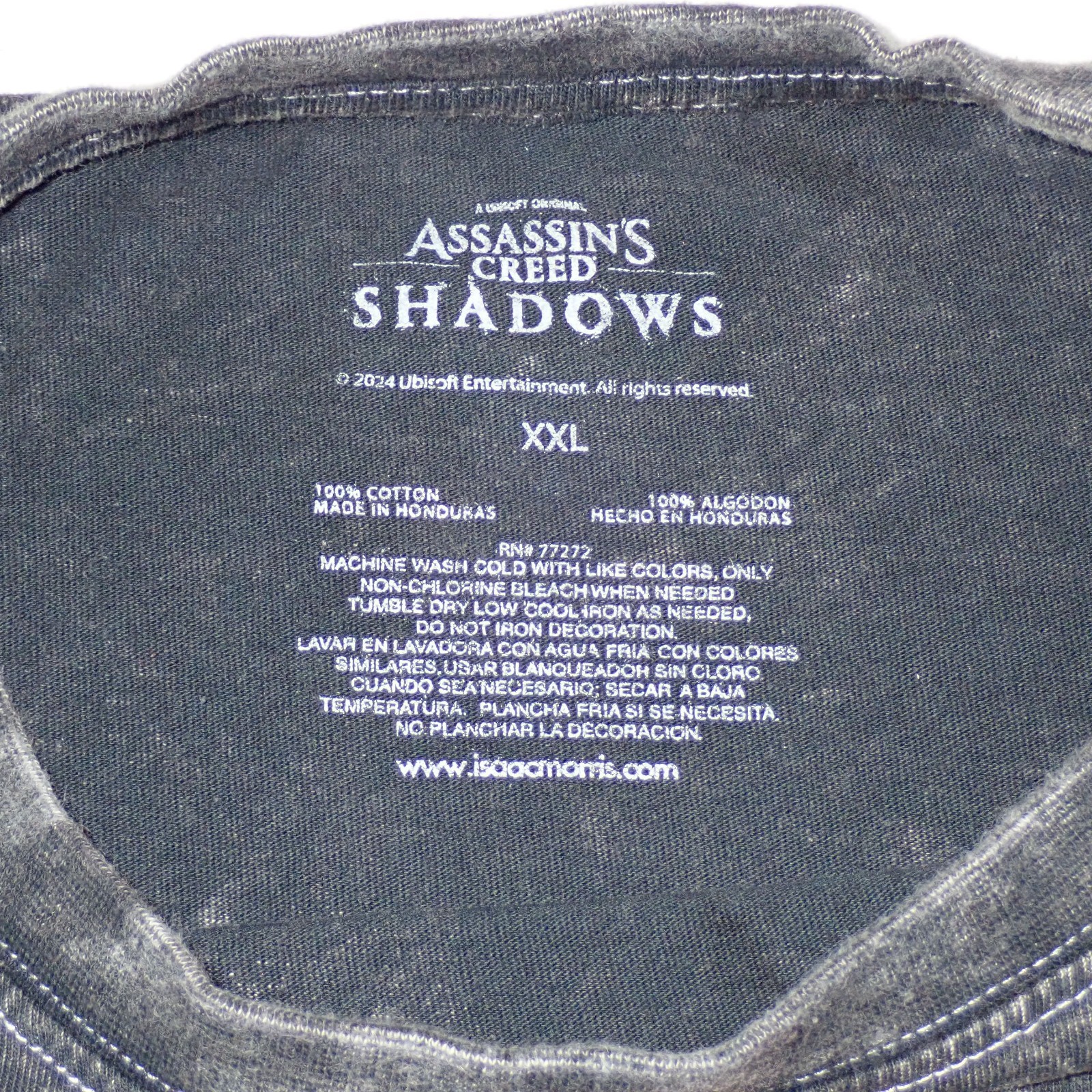 Assassins Creed Yasuke Graphic Print Black T-Shirt Sz XXL / L Not True To Size gallery