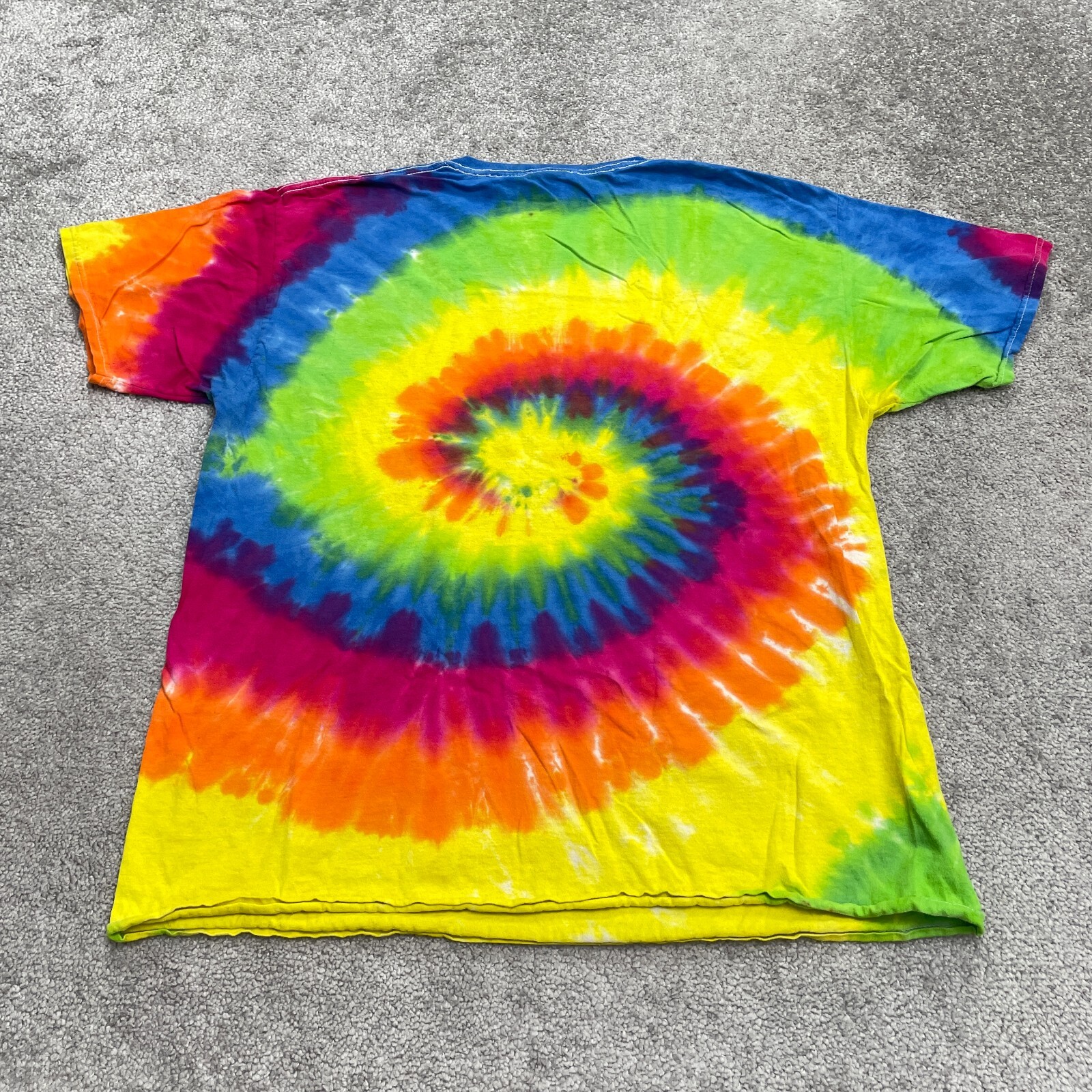 Colortone Tie-Dye Graphic T-Shirt Mens Large Multicolor Crew Neck Cotton Tee gallery
