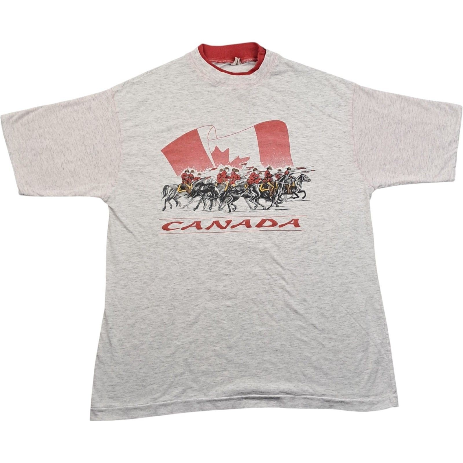 Canada T Shirt Large Men's White Cotton Vintage Single Stitch Tourist gallery